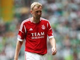Aberdeen's Stephen Hughes during the match against Celtic on August 4, 2012