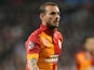 Galatasaray's Wesley Sneijder during the Champions League quarter final match against Real Madrid on April 3, 2013