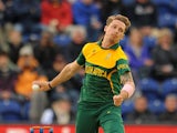 South Africa's Dale Steyn bowls against West Indies during the semi-finals of the ICC Champions Trophy on June 14, 2013