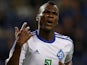 Dynamo Kiev's Ideye Brown celebrates after scoring against Porto on October 24, 2012