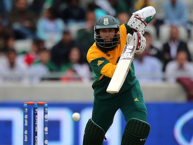 South Africa's Hashim Amla at the crease against Pakistan on June 10, 2013