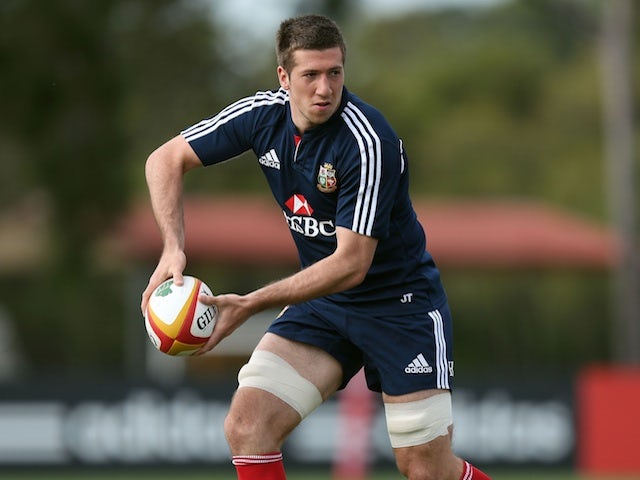 Lions' Justin Tipuric in training on June 7, 2013