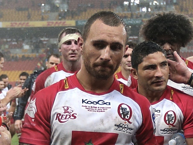Reds captain Quade Cooper after the game against the British & Irish Lions on June 8, 2013