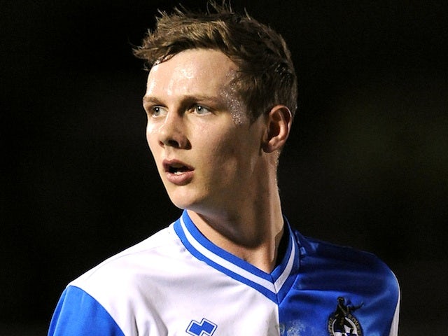 Bristol Rovers' Seanan Clucas in action against Barnet on February 1, 2013