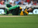 South Africa's AB de Villiers during the ICC Champions Trophy match against England on June 19, 2013