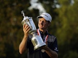 Justin Rose with the US Open trophy on June 16, 2013