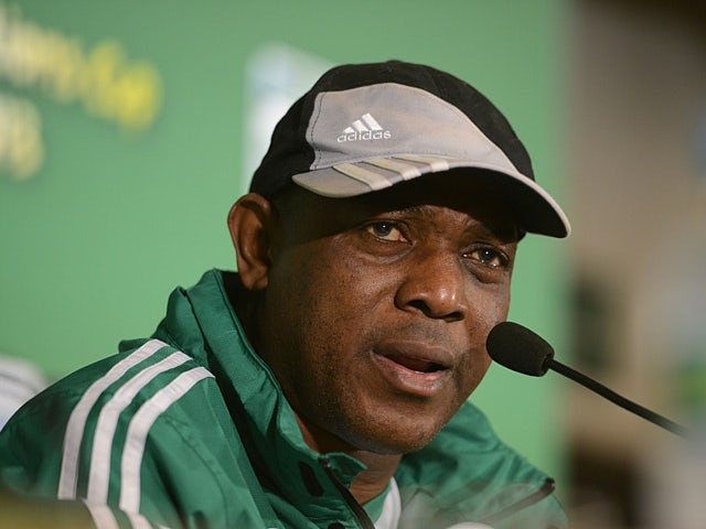 Nigeria's head coach Stephen Keshi during a press conference on June 16, 2013