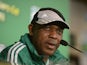Nigeria's head coach Stephen Keshi during a press conference on June 16, 2013