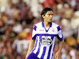 Deportivo la Coruna's Abel Aguilar in action on August 25, 2012