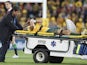 Australia's Christian Lealiifano leaves the field after he was injured during the first minute of the match against the British and Irish Lions on June 22, 2013