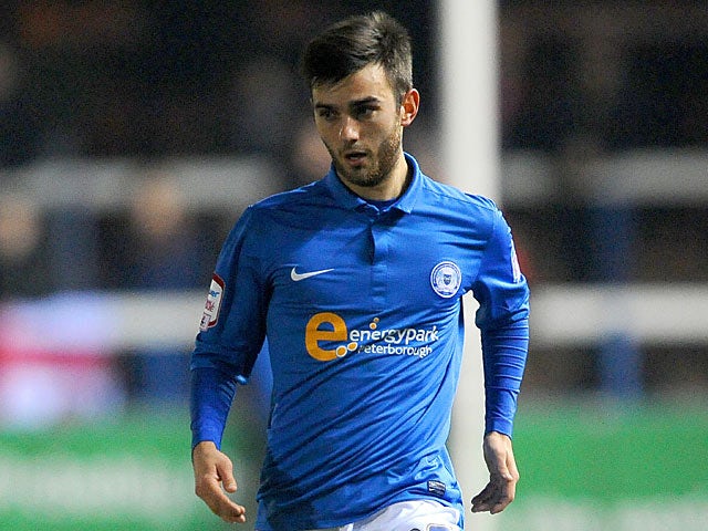 Peterborough United's Jack Payne in action on March 5, 2013