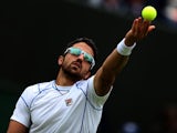 Janko Tipsarevic during his first round loss to Victor Troicki on June 24, 2013