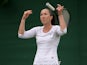 Jelena Jankovic reacts during her game with Johanna Konta on June 24, 2013