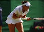 Great Britain's Laura Robson celebrates defeating New Zealand's Marina Erakovic in their third round match at Wimbledon on June 27, 2013