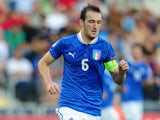 Italy's Luca Caldirola in action during the European Under 21 Championship final against Spain on June 18, 2013