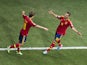 Spain's Jese celebrates scoring against Ghana during the Under 20 World Cup on June 24, 2013