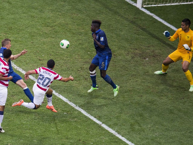 United States' Daniel Cuevas in the match against France during the Under 20 World Cup on June 24, 2013