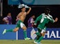 Iraq's Farhan Shakor celebrates moments after scoring the opening goal against Paraguay during the U20 World Cup on July 3, 2013