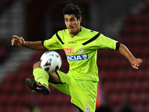 Udinese's Marco Davide Faraoni during a friendly match againsrt Southampton on August 11, 2013