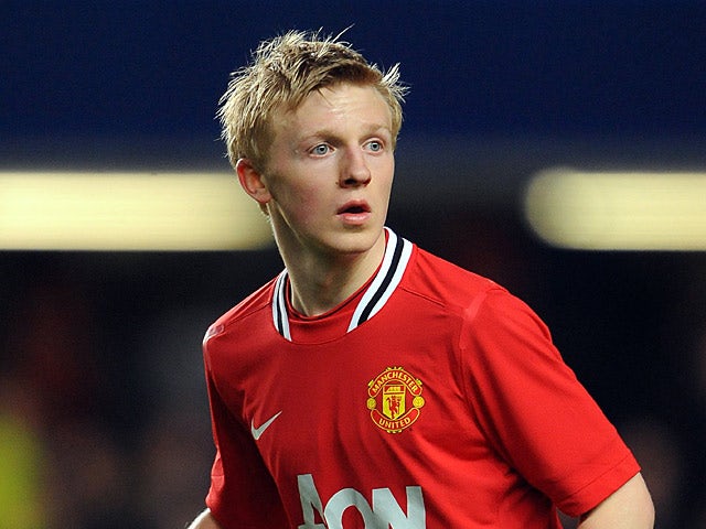 Manchester United's Mats Daehli in action during the FA Youth Cup on April 13, 2012