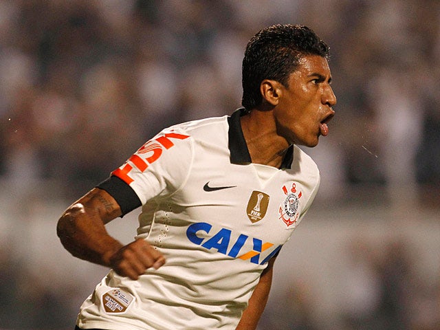 Corinthians' Paulinho in action on May 15, 2013