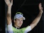 Stage winner Peter Sagan of Slovakia celebrates on the podium after the seventh stage of the Tour de France on July 5, 2013