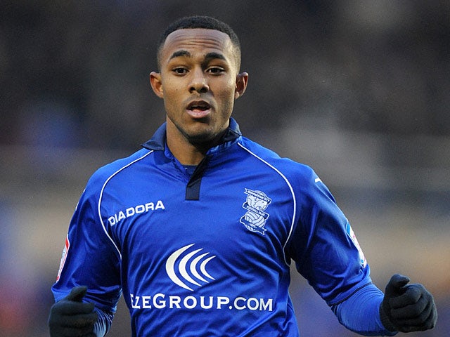 Birmingham City's Rob Hall in action on January 19, 2013
