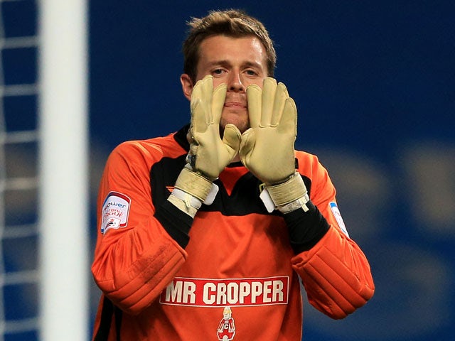 Burton Albion goalkeeper Ross Atkins during the match against Coventry City on September 4, 2012