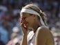 Sabine Lisicki cries following her loss in the Wimbledon final on July 6, 2013