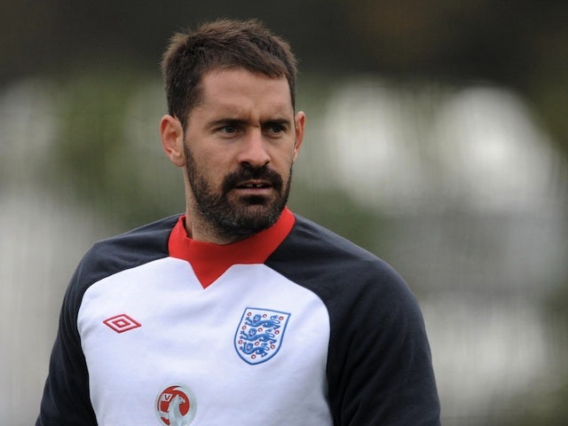 Scott Carson during England training on November 14, 2011