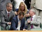 Former Manchester United manager Sir Alex Ferguson in the Royal Box during day nine of the Wimbledon Tennis Championships on July 3, 2013