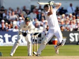 England's Kevin Pietersen in action during day two of the first Ashes Test on July 11, 2013