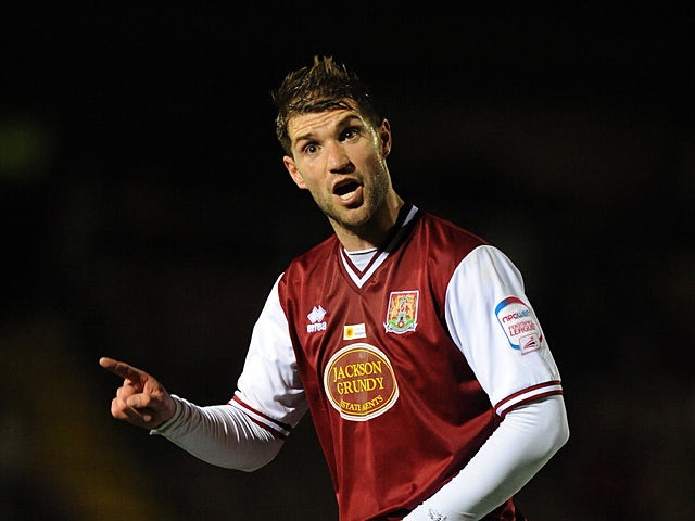 Northampton Town's Ben Harding in action on April 6, 2012
