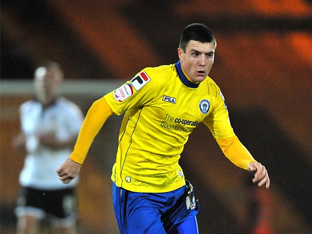 Rochdale's Bobby Grant in action on November 6, 2012