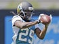 Jacksonville Jaguars running back Denard Robinson catches a pass during a practice session on May 13, 2013