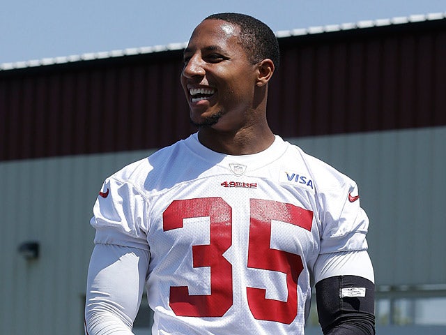 San Francisco 49ers' Eric Reid during a practise session on June 4, 2013