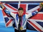 Team GB's Luke Campbell celebrates his gold medal win at London 2012 on August 11, 2012