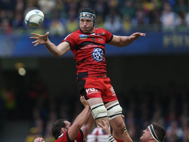 Toulon's Nick Kennedy during the Heineken Cup Final match against Clermont Auvergne on May 18, 2013