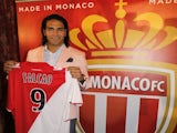 New Monaco signing Radamel Falcao with his shirt on July 9, 2013