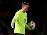 Chesterfield goalkeeper Richard O'Donnell in action on October 9, 2012