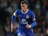 Everton's Ross Barkley in action on April 16, 2013