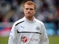 Newcastle United's Adam Campbell during a warm up on April 7, 2013