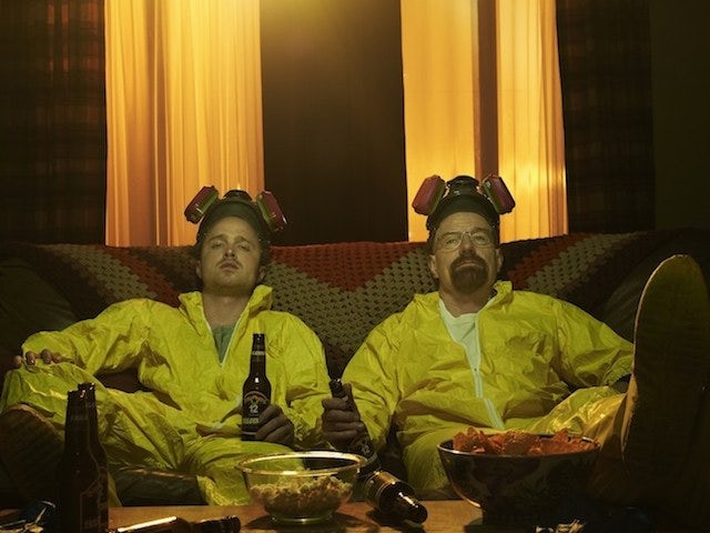 Walt and Jessie in a promo shot for Breaking Bad