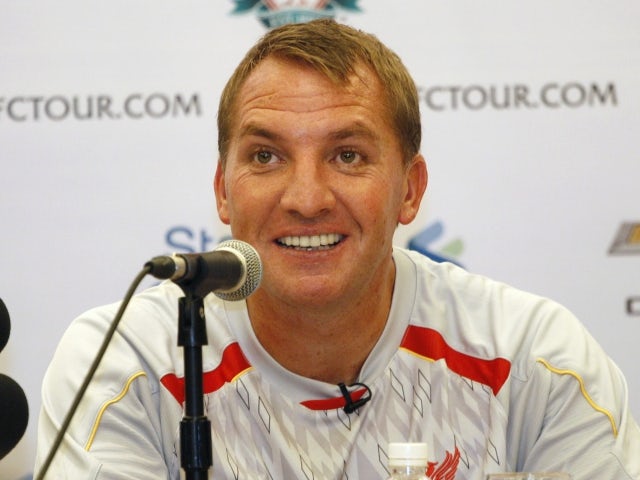 Liverpool manager Brendan Rodgers sporting white teeth in Jakarta on July 18, 2013