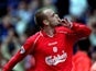 Danny Murphy attempts to silence the Tranmere Rovers supporters.