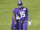 Minnesota Vikings wide receiver Greg Jennings during a practice session on June 20, 2013