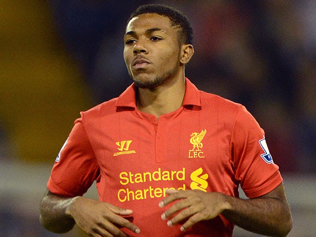 Liverpool's Jerome Sinclair in action on September 26, 2012