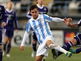 Malaga's Diego Buonanotte in action on December 4, 2012