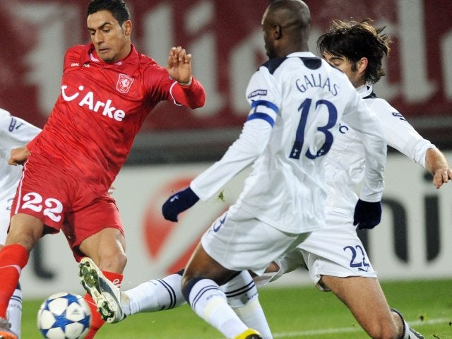 Nacer Chadli in action against Tottenham Hotspur.