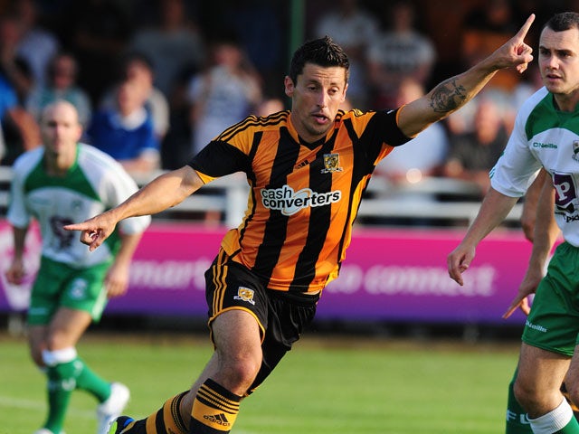 Hull City's Robert Koren during a pre-season friendly against North Ferriby on July 15, 2013